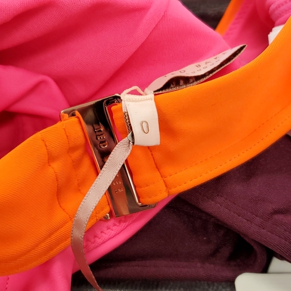 Ted Baker Indeh Color Block Neon Bikini Top - Picture 9 of 9